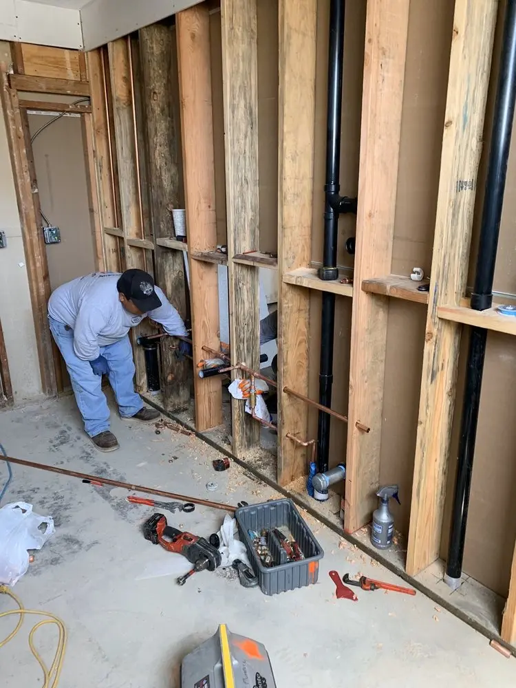 Commercial rough-in plumbing for Commercial Plumbing in Loomis